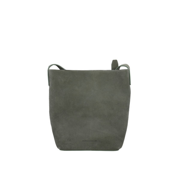 Borsa a tracolla Donna in morbida pelle Verde