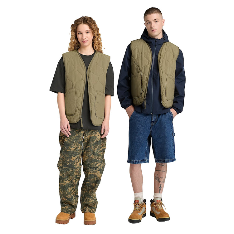 Gilet Unisex trapuntato Verde modelli