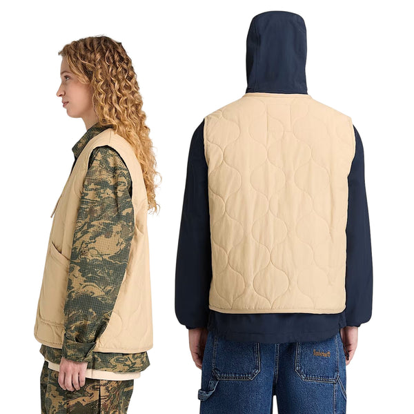 Gilet trapuntato All Gender beige