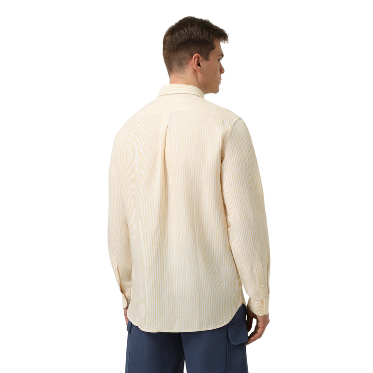 Camicia Uomo Mill Brook a righe Giallo modello retro
