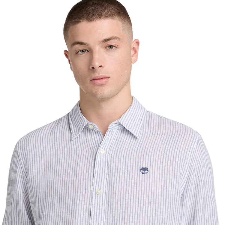 Camicia Uomo Mill Brook a righe dettaglio