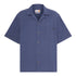 Camicia Uomo manica corta con taschino Blu