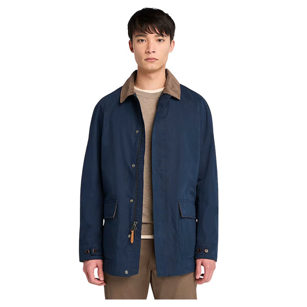 Giacca Uomo Barn Impermeabile Blu scuro modello frontale