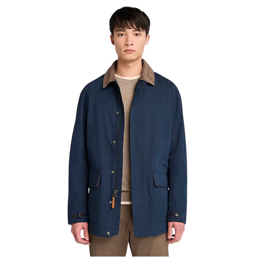 Giacca Uomo Barn Impermeabile Blu scuro modello frontale