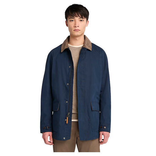 Giacca Uomo Barn Impermeabile Blu scuro modello frontale