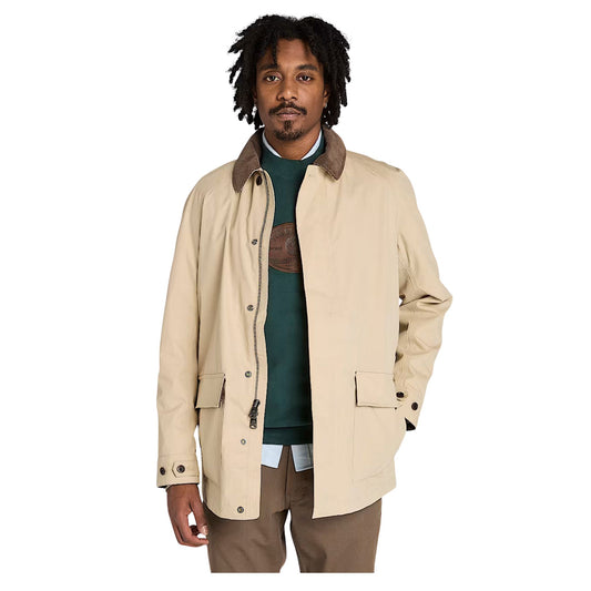 Giacca Uomo Barn Impermeabile Beige modello frontale
