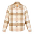 Camicia over da Uomo con fodera in pile Beige