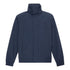 Bomber impermeabile in blu scuro con cappuccio ripiegabile
