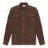 Camicia Uomo Utility con colletto in velluto a coste Marrone