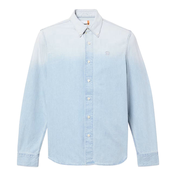 Camicia in Denim da Uomo in blu chiaro