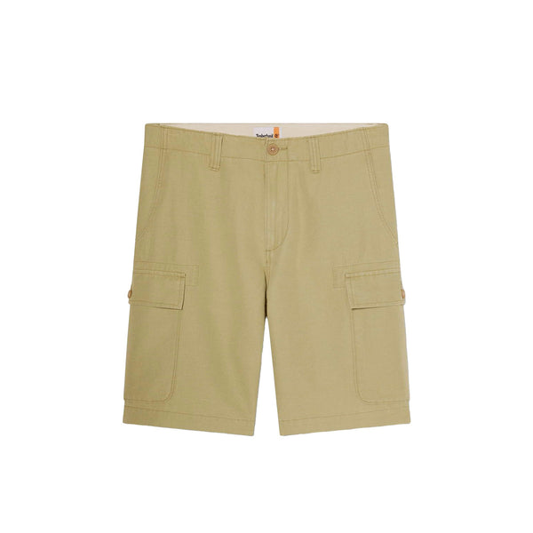Bermuda Uomo con tasche cargo con bottone Verde