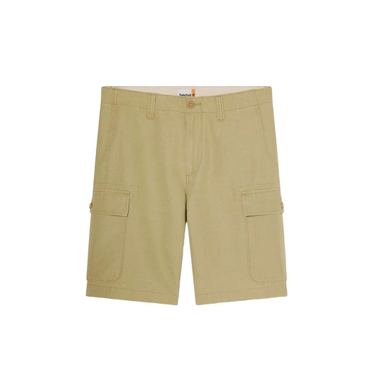 Bermuda Uomo con tasche cargo con bottone Verde