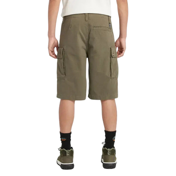 Bermuda cargo Uomo in Verde modello retro