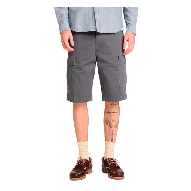 Bermuda cargo Uomo in Grigio modello frontale