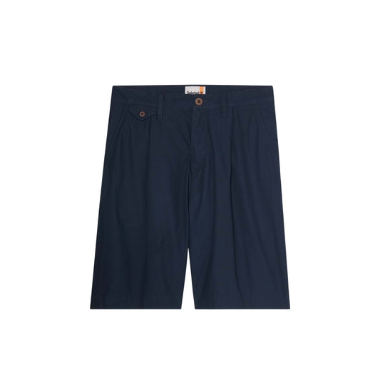 Bermuda Uomo in popeline tinta unita blu scuro