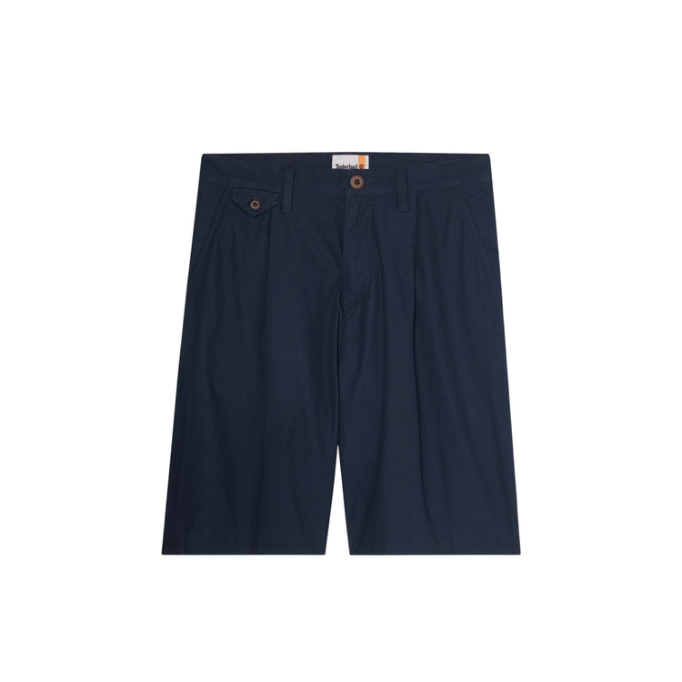 Bermuda Uomo in popeline tinta unita blu scuro