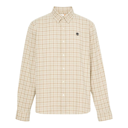Camicia Uomo a quadretti Solucell Air Beige