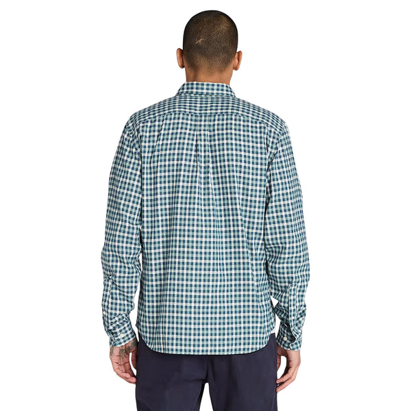 Camicia Uomo a quadretti Solucell Air Blu modello retro