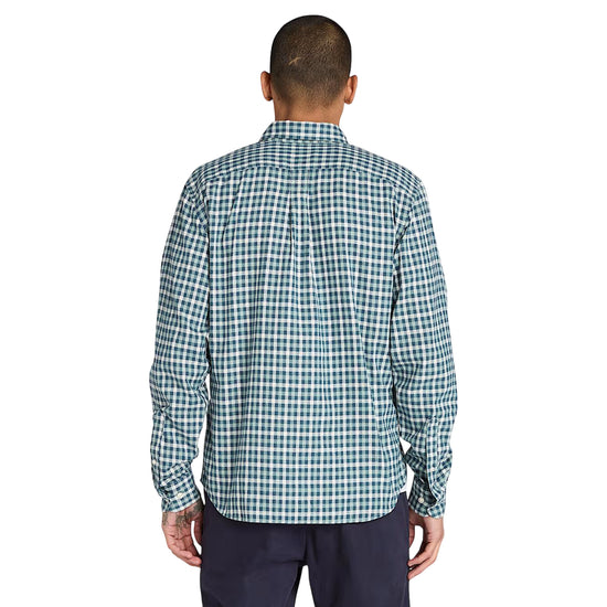 Camicia Uomo a quadretti Solucell Air Blu modello retro