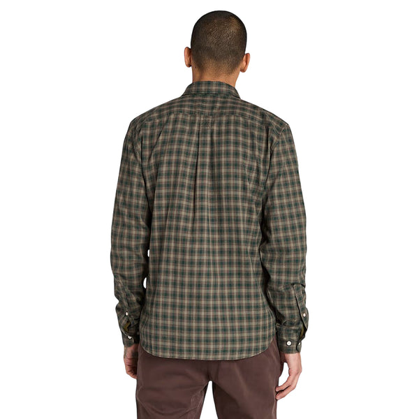 Camicia Uomo a quadretti Solucell Air Verde scuro modello retro