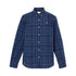 Camicia Uomo elasticizzata a quadri Blu