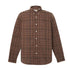 Camicia Uomo elasticizzata a quadri Marrone