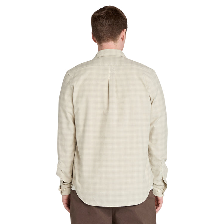  Camicia Uomo Solucell Plaid a quadri Beige modello retro