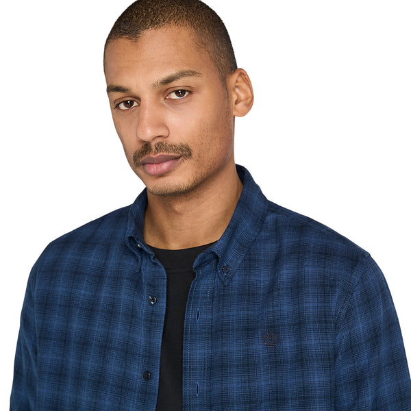 Camicia Uomo Solucell Plaid a quadri Blu dettaglio