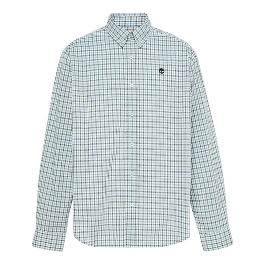 Camicia Uomo a quadretti in popeline grigio