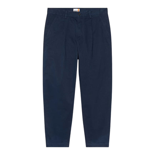 Pantaloni Uomo in Twill Manopesca effetto lavato Blu scuro