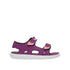 Sandalo Bambina con due cinturini a strappo Viola