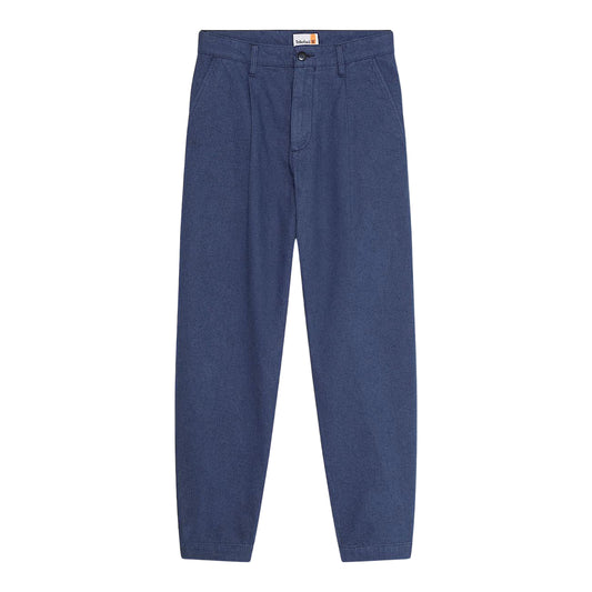 Pantaloni Chino Uomo Herringbone Claremont Blu scuro