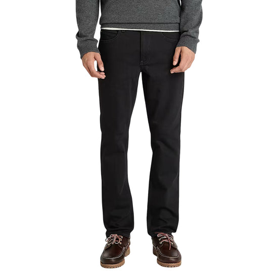 Pantaloni Uomo a 5 tasche Délavé Sandown denim nero modello frontale