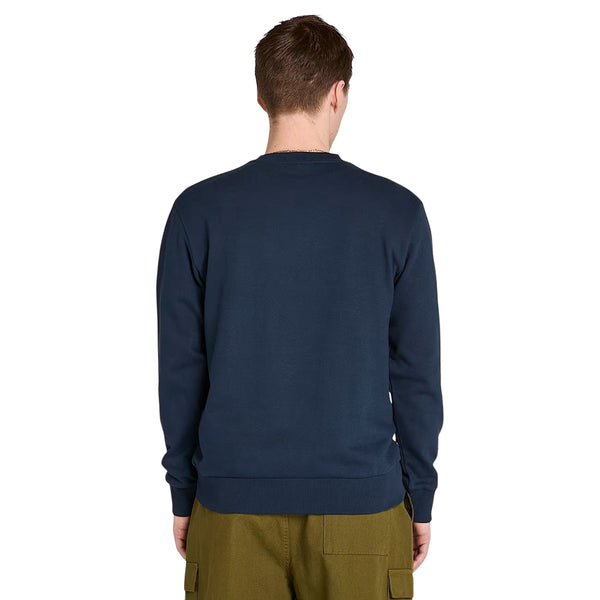 Felpa Uomo con motivo grafico stagionale Blu scuro modello retro