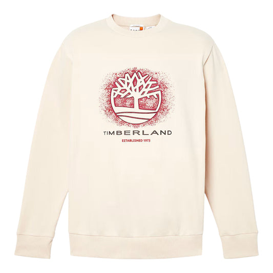 Felpa Uomo con motivo grafico stagionale Beige