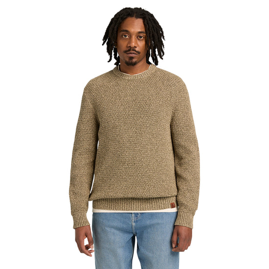 Maglione Uomo Cotton Textured Leaf Green