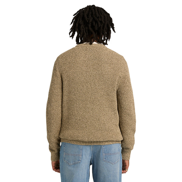 Maglione Uomo Cotton Textured Leaf Green