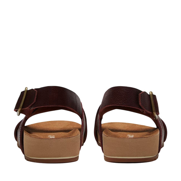 Sandalo Donna con cinturino Malibu Waves Basic Bordeaux retro