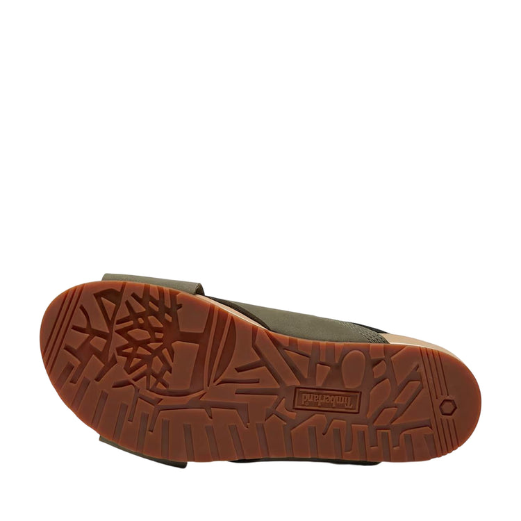 Sandalo Donna con cinturino Malibu Waves Basic Verde suola
