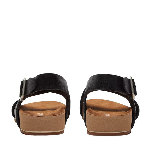 Sandalo Donna con cinturino Malibu Waves Basic Nero retro
