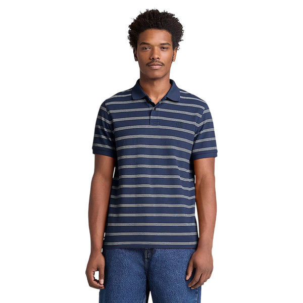 TIMBERLAND Polo a righe blu MILLERS RIVER 