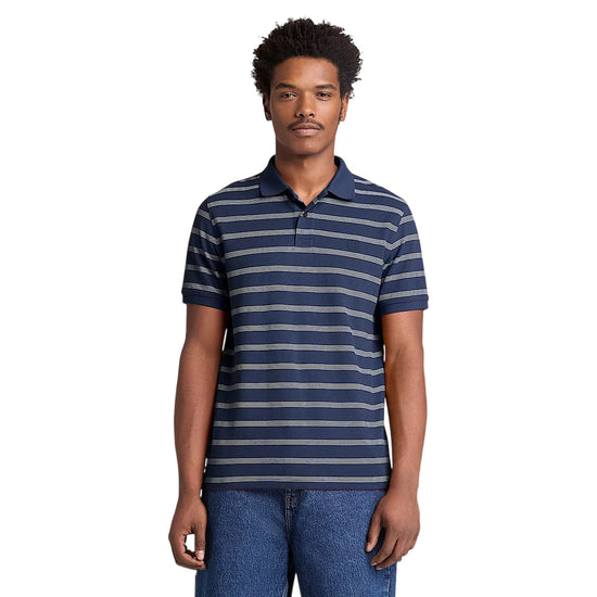 TIMBERLAND Polo a righe blu MILLERS RIVER 