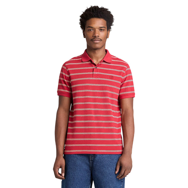 TIMBERLAND Polo a righe MILLERS RIVER rossa