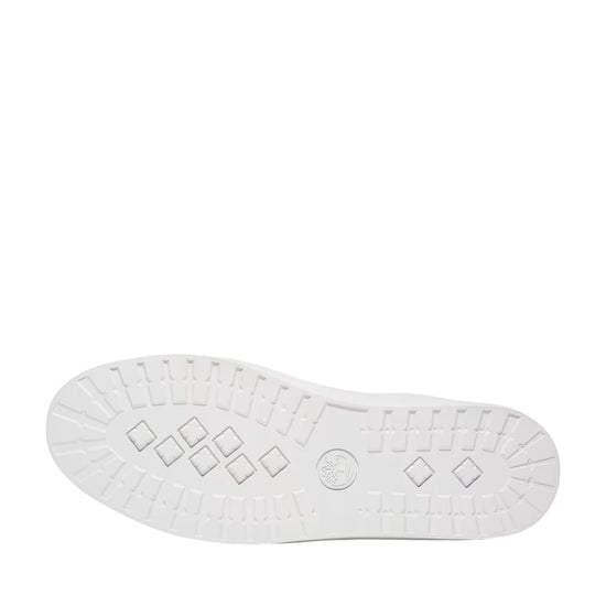 Snacker di pelle da uomo in bianco