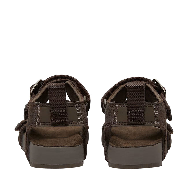 Sandalo Bambino con due cinturini Castle Island Grigio scuro