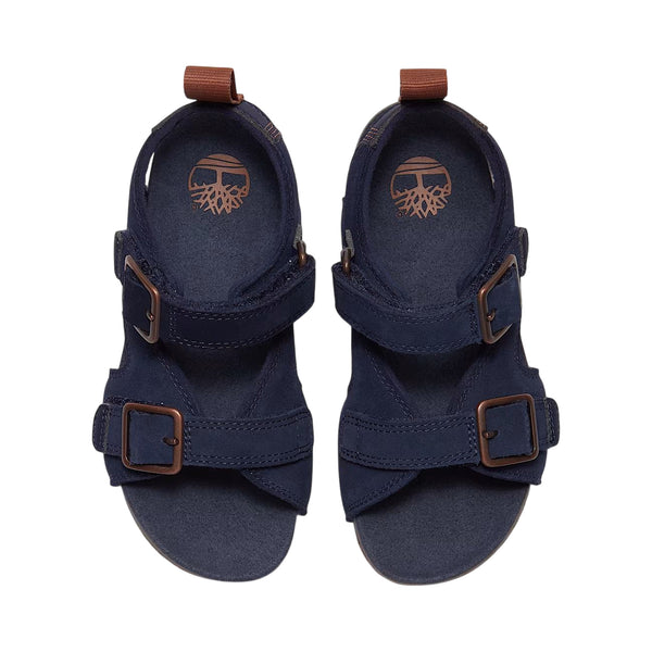 Sandalo Bambino con due cinturini Castle Island Blu scuro