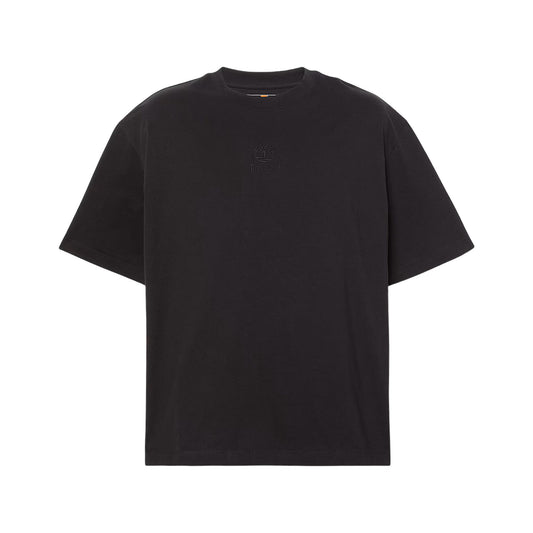 T-shirt Uomo con doppio logo Hampton Nero