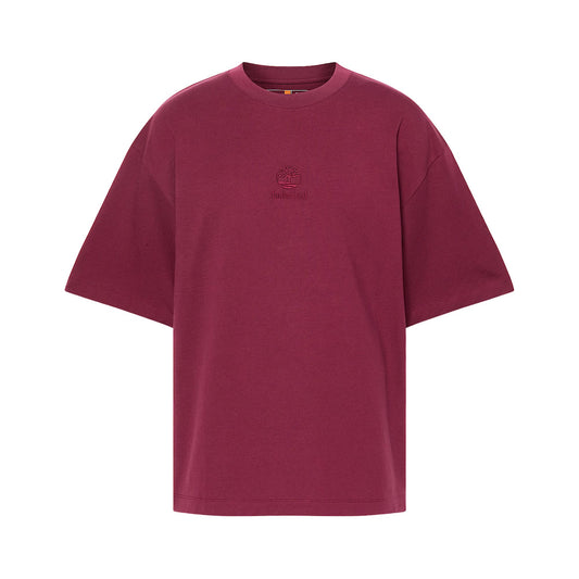 T-shirt Uomo con doppio logo Hampton Bordeaux