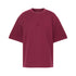 T-shirt Uomo con doppio logo Hampton Bordeaux