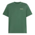t-shirt con grafica da uomo in verde scuro